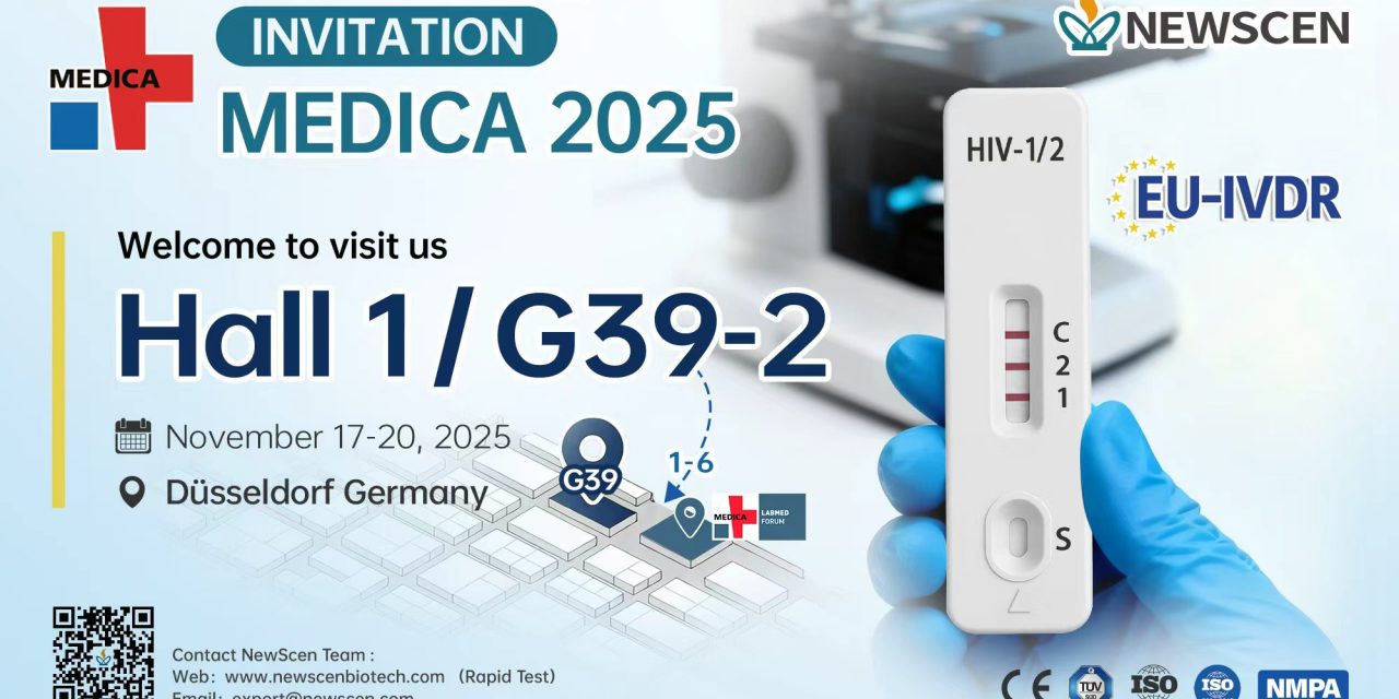 MEDICA 2025 | NewScen Launches IVDR-Certified HIV Rapid Test — Unlocking New Growth Opportunities in the European IVD Market